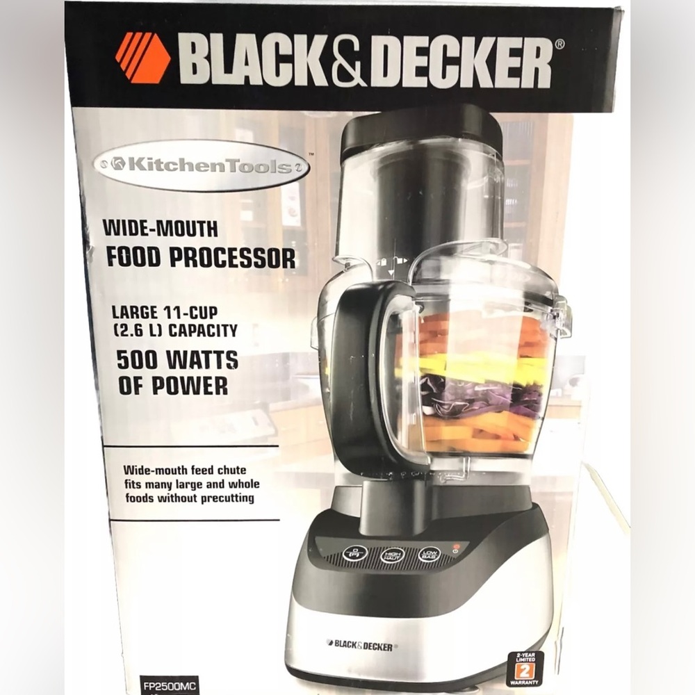 BLACK & DECKER KitchenTools Wide Mouth 11-Cup Food Processor